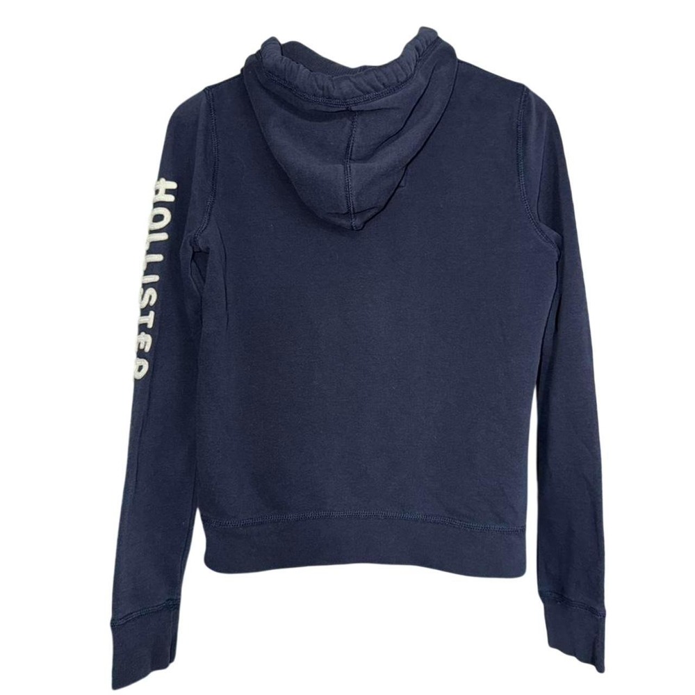 Hollister HCO navy blue zip up hoodie preppy - Picture 5 of 6